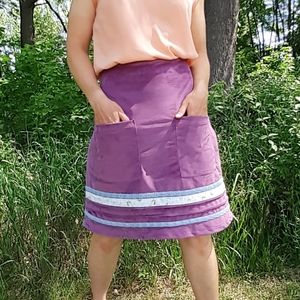 Violet Skirt with Pockets